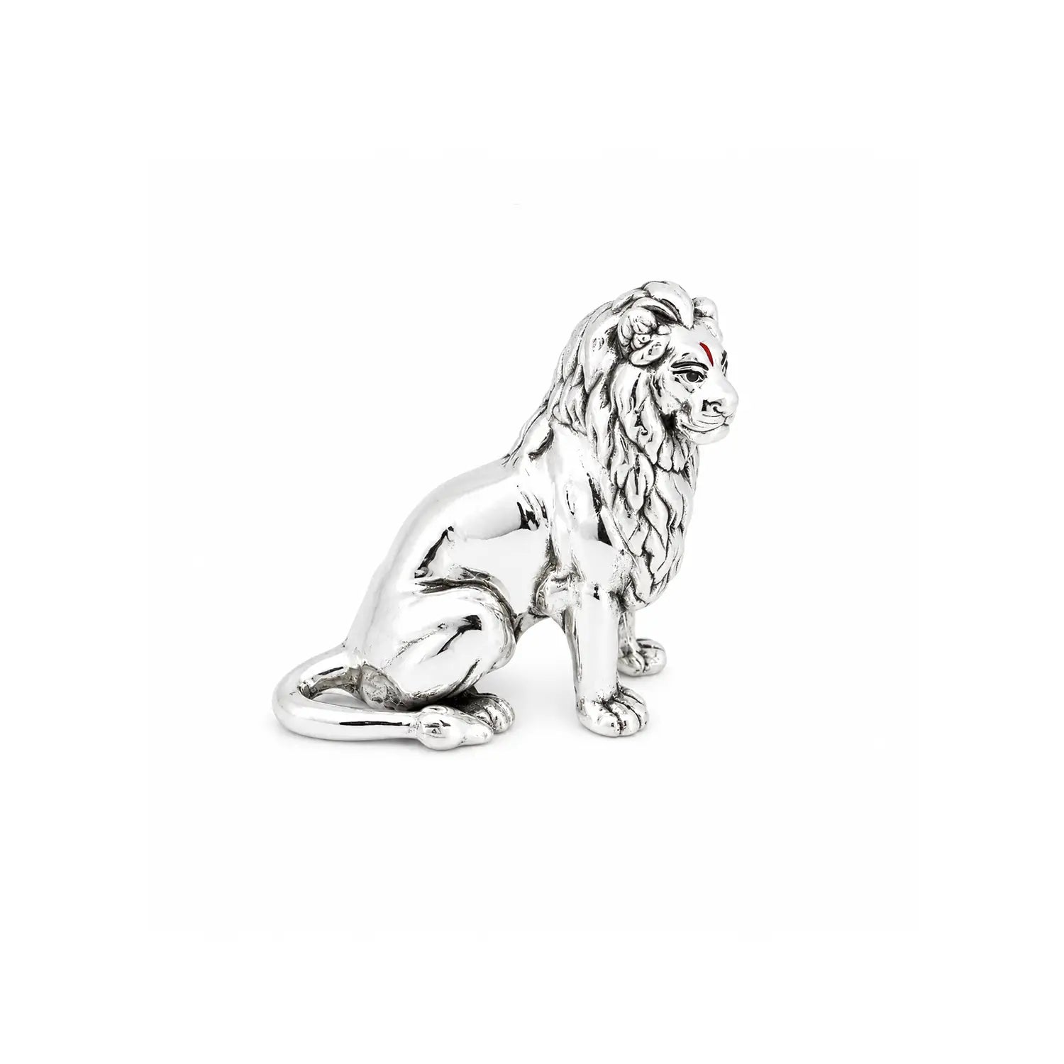Divine Lion Blessing Idol - Made With Pure 925 Silver