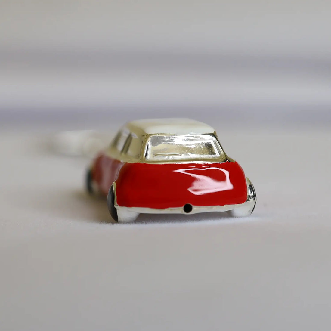 Red Car Pure Silver Keychain - Made With Pure 925 Silver
