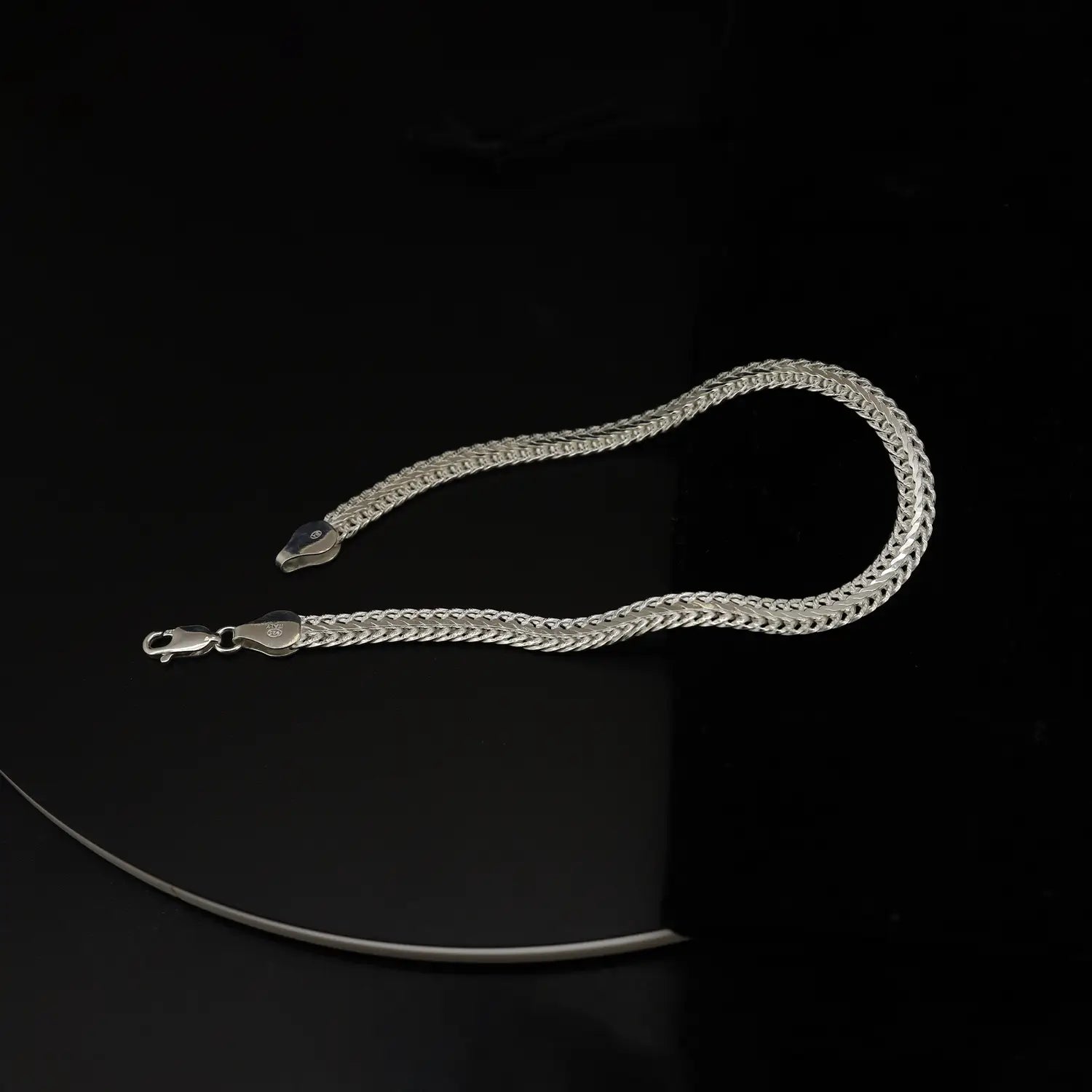 Royal Weave Silver Bracelet - Made With Pure 925 Silver