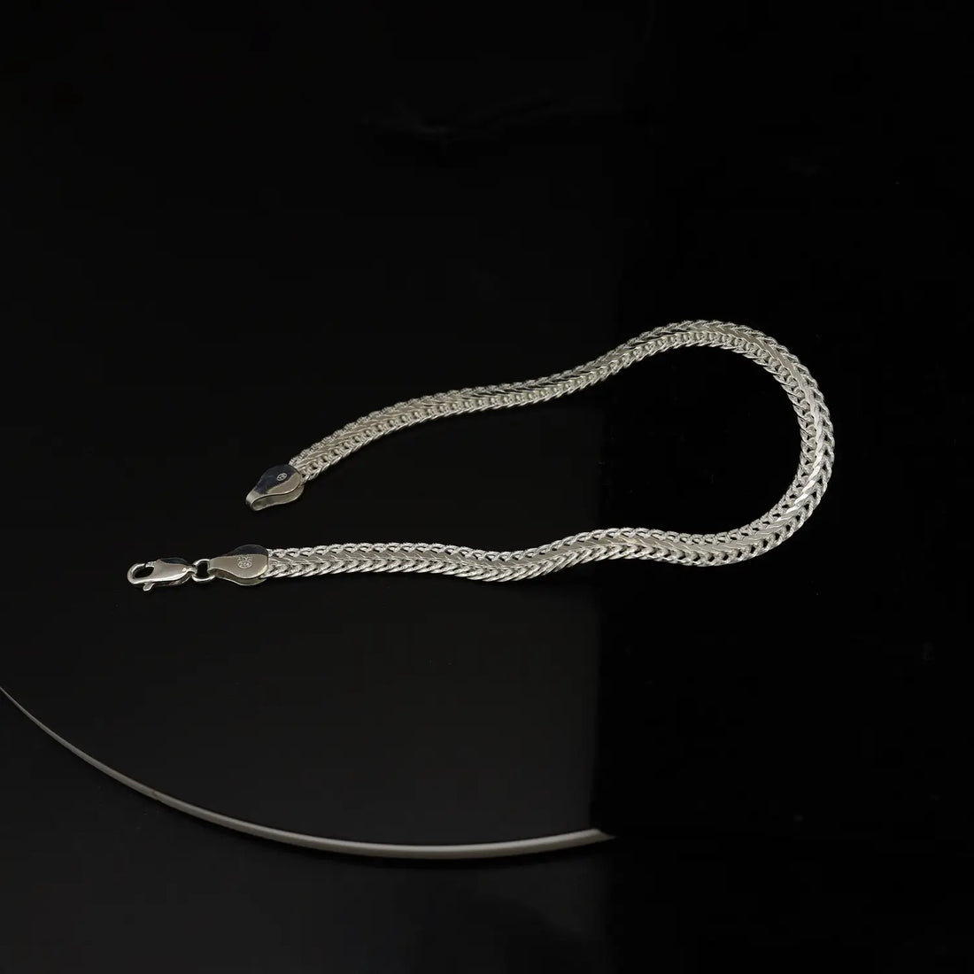 Royal Weave Silver Bracelet - Made With Pure 925 Silver