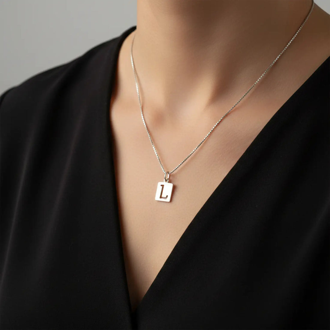 Pure Silver  Lalphabet Pendant - Made With Pure 925 Silver