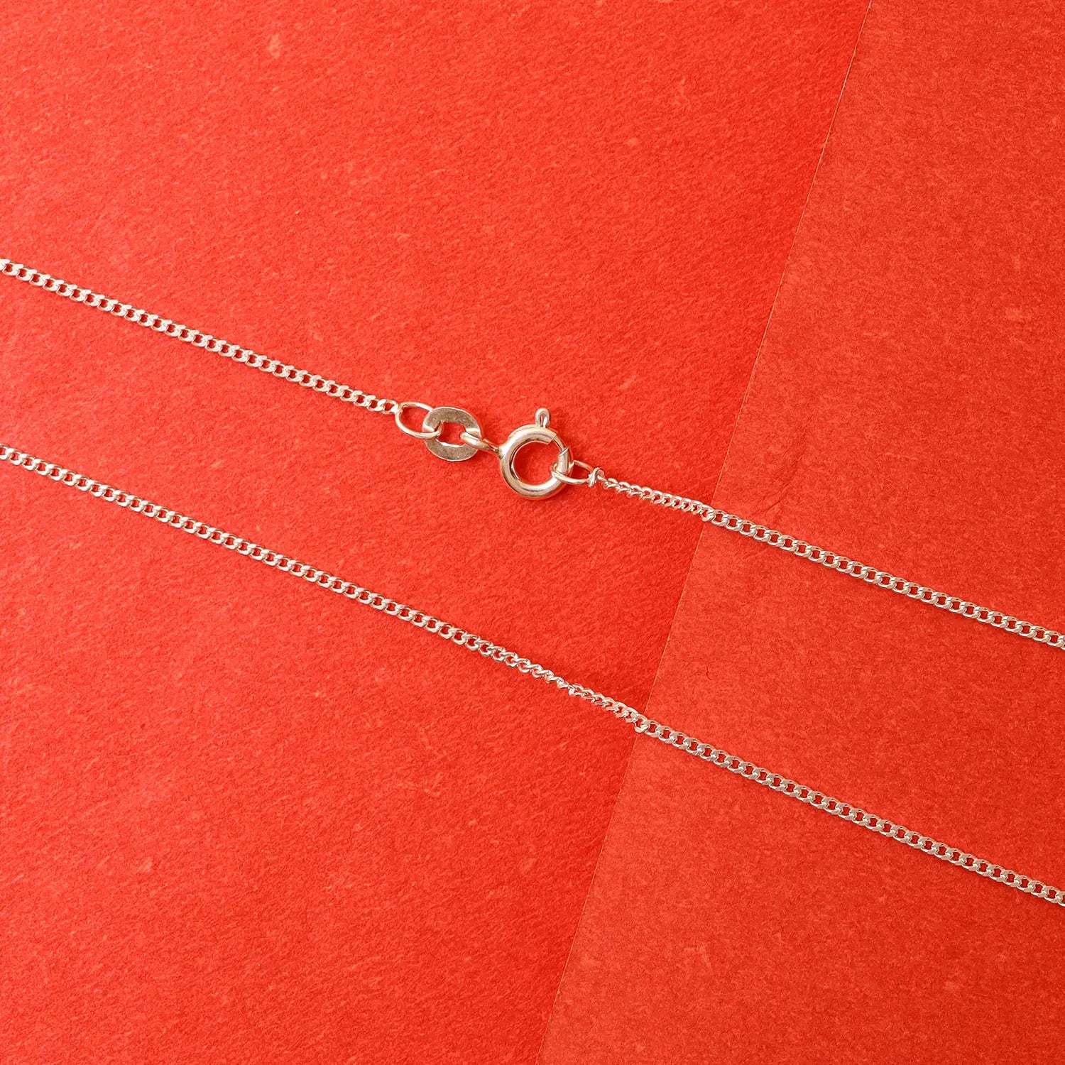 Classic Slim Link Pure Silver Chain- Made With Pure 925 Silver