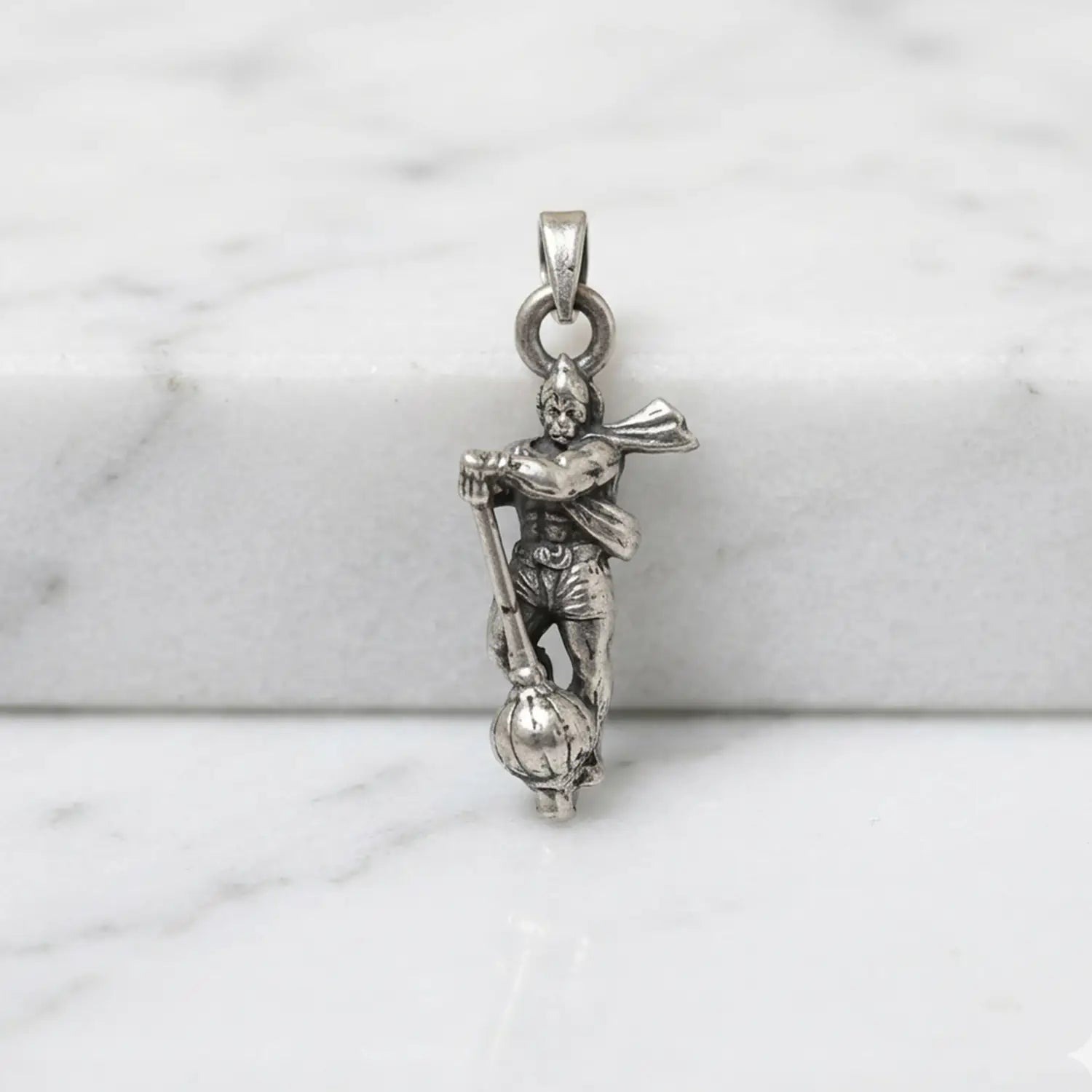 Veer Hanuman Silver Pendant- Made With Pure 925 Silver