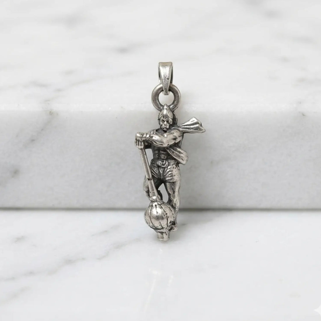 Veer Hanuman Silver Pendant- Made With Pure 925 Silver