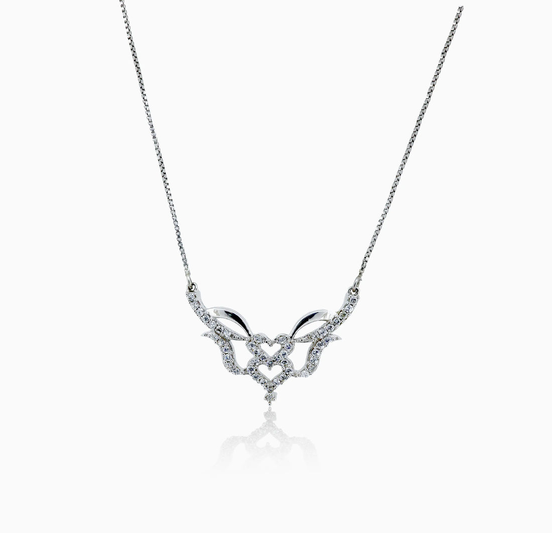 Twin Heart Pure Silver Mangalsutra - Made With Pure 925 Silver