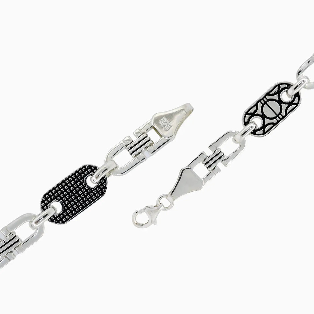 Bold Chain-Link Silver Bracelet - Made With Pure 925 Silver