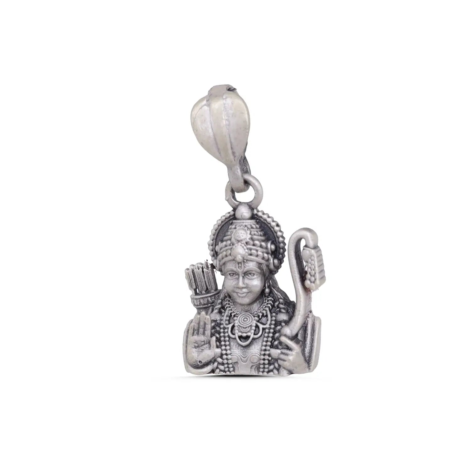 Divine Lord Ram Silver Pendant - Made With Pure 925 Silver