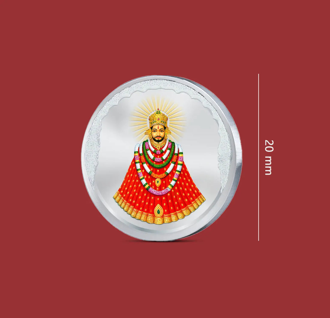 Shri Khatu Shyam Ji Pure Silver Coin - Made With Pure 999 Silver