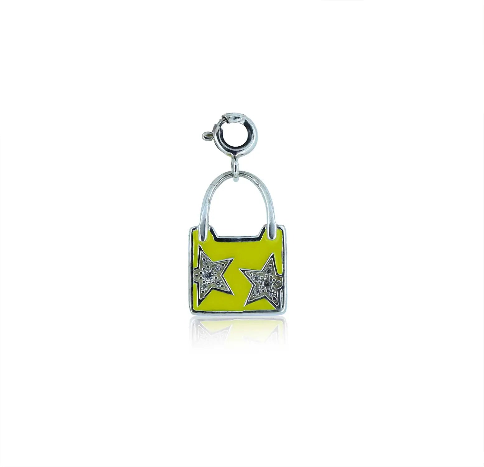 Pure Silver Pendent with Star Accents- Made With Pure 925 Silver