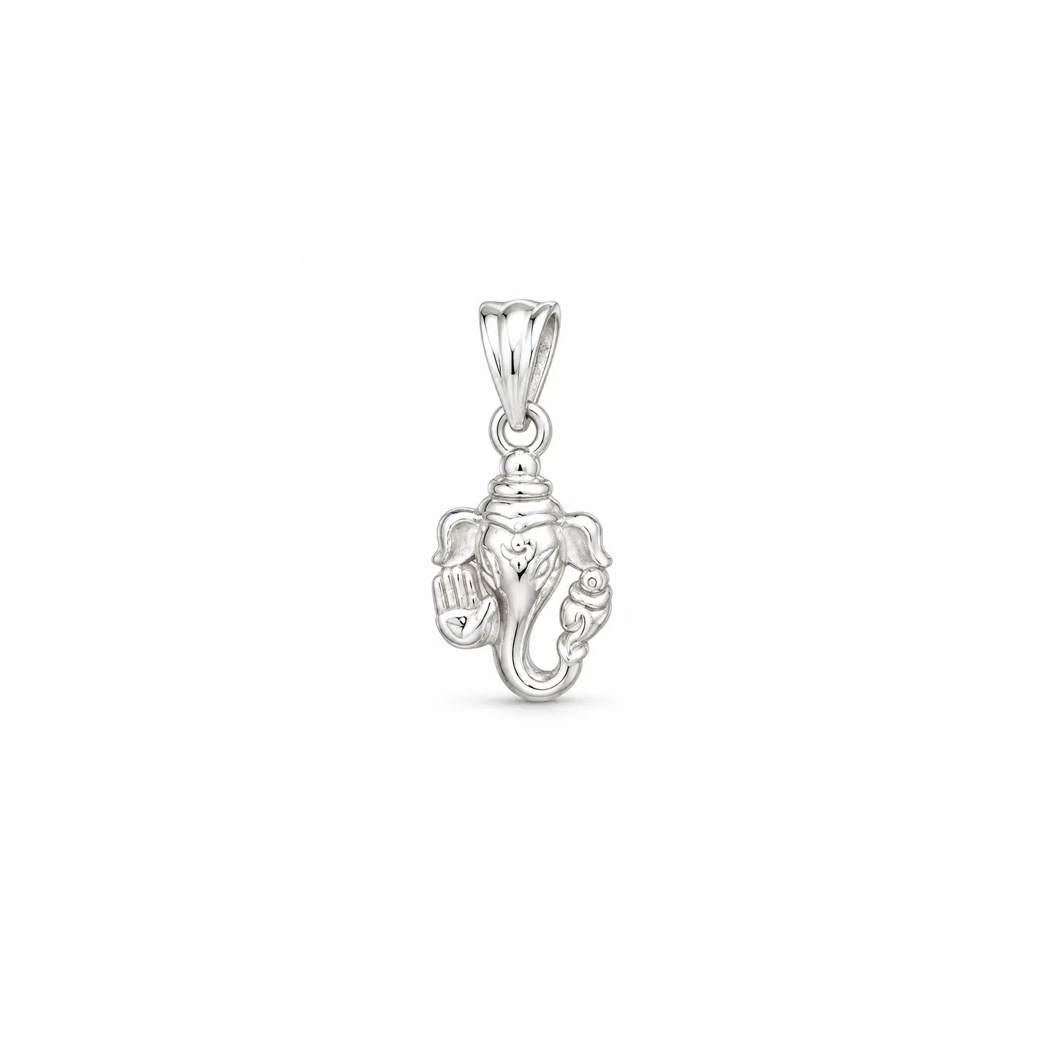 Shree Ganesh Divine Blessings Silver Pendant