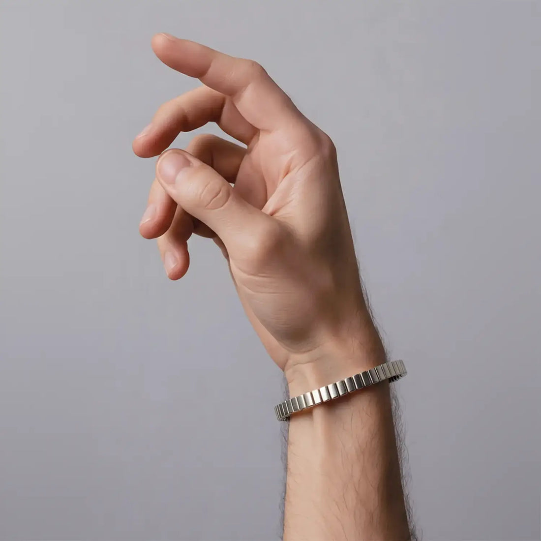Pure Silver Striped Cuff Bracelet - Made With Pure 925 Silver