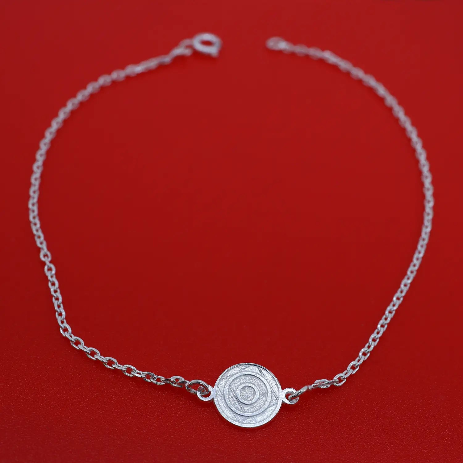 Classic Circle Silver Bracelet - Made With Pure 925 Silver