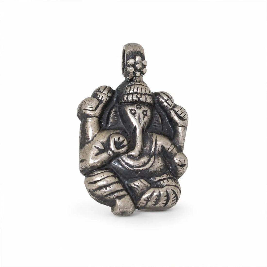 Divine Lord Ganesha Pure Silver Pendant - Made With Pure 925 Silver