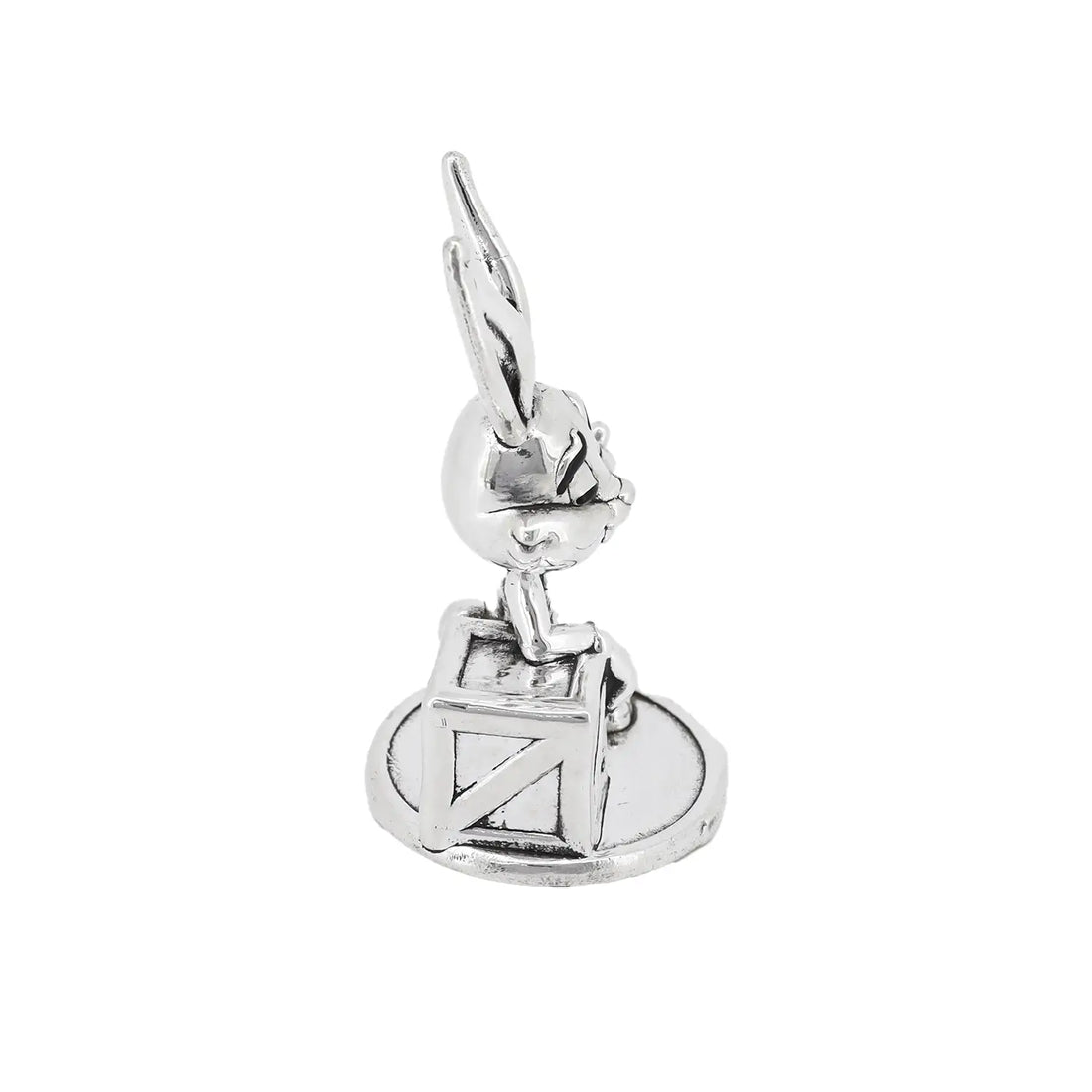 Cute Bunny Silver Figurine - Made With Pure 925 Silver