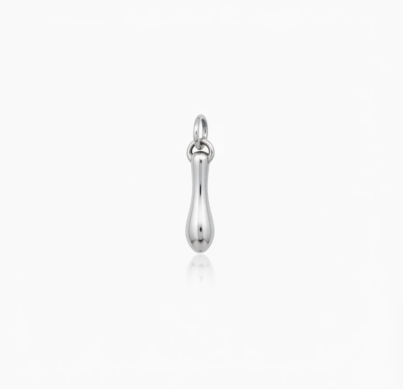 Minimalist Pure Silver Droplet Pendant- Made With Pure 925 Silver