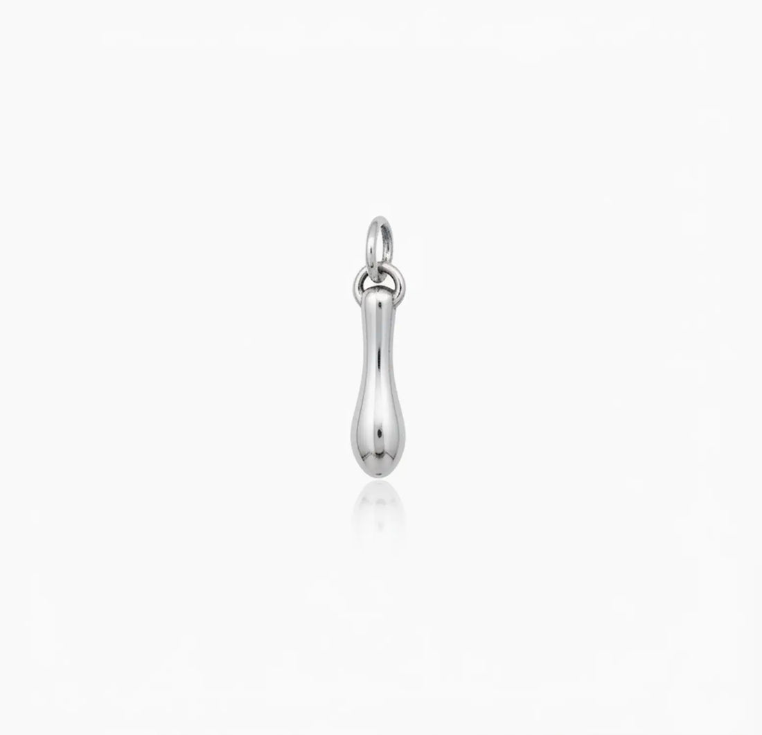 Minimalist Pure Silver Droplet Pendant- Made With Pure 925 Silver