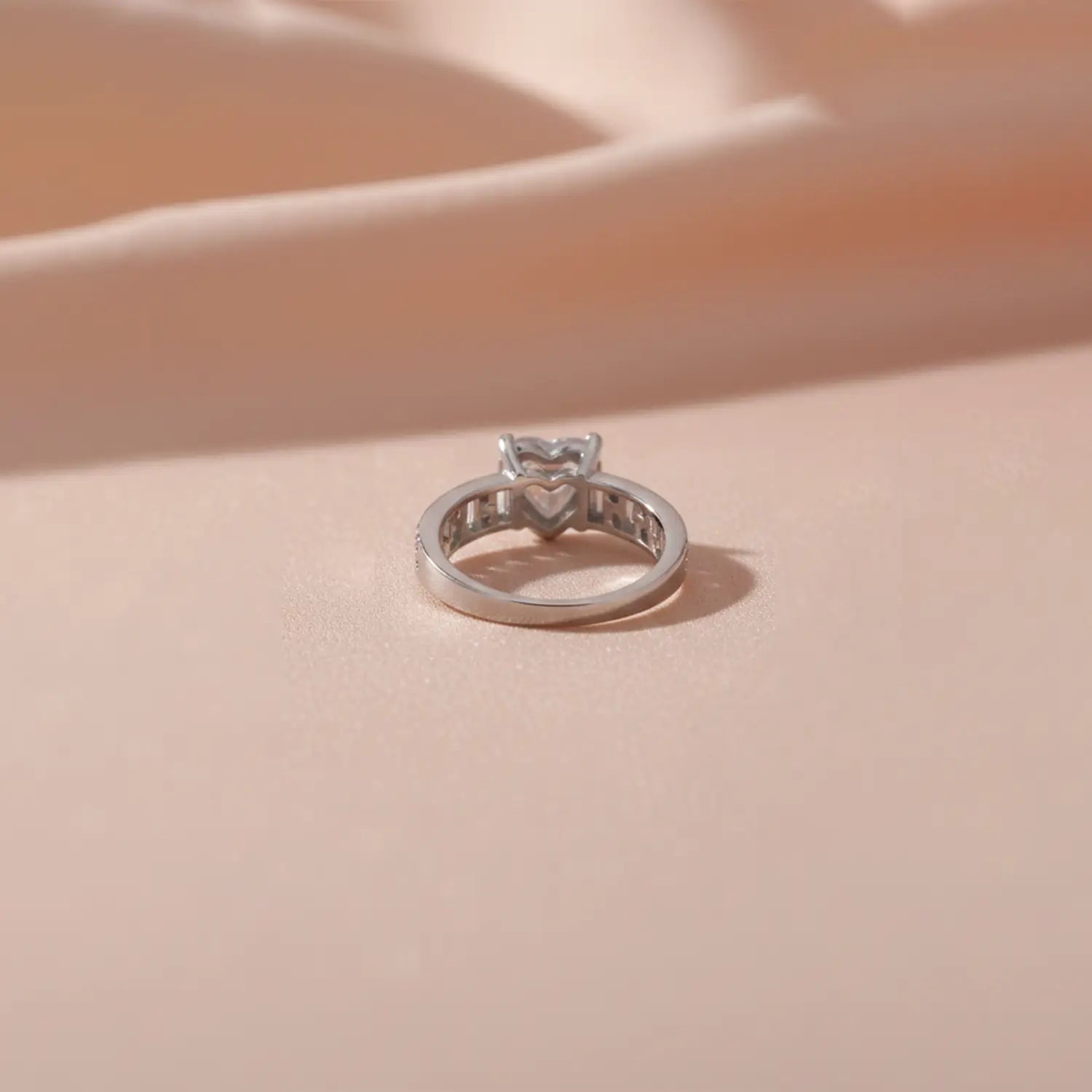 Aurora Elegance Silver Solitaire Ring - Made With Pure 925 Silver