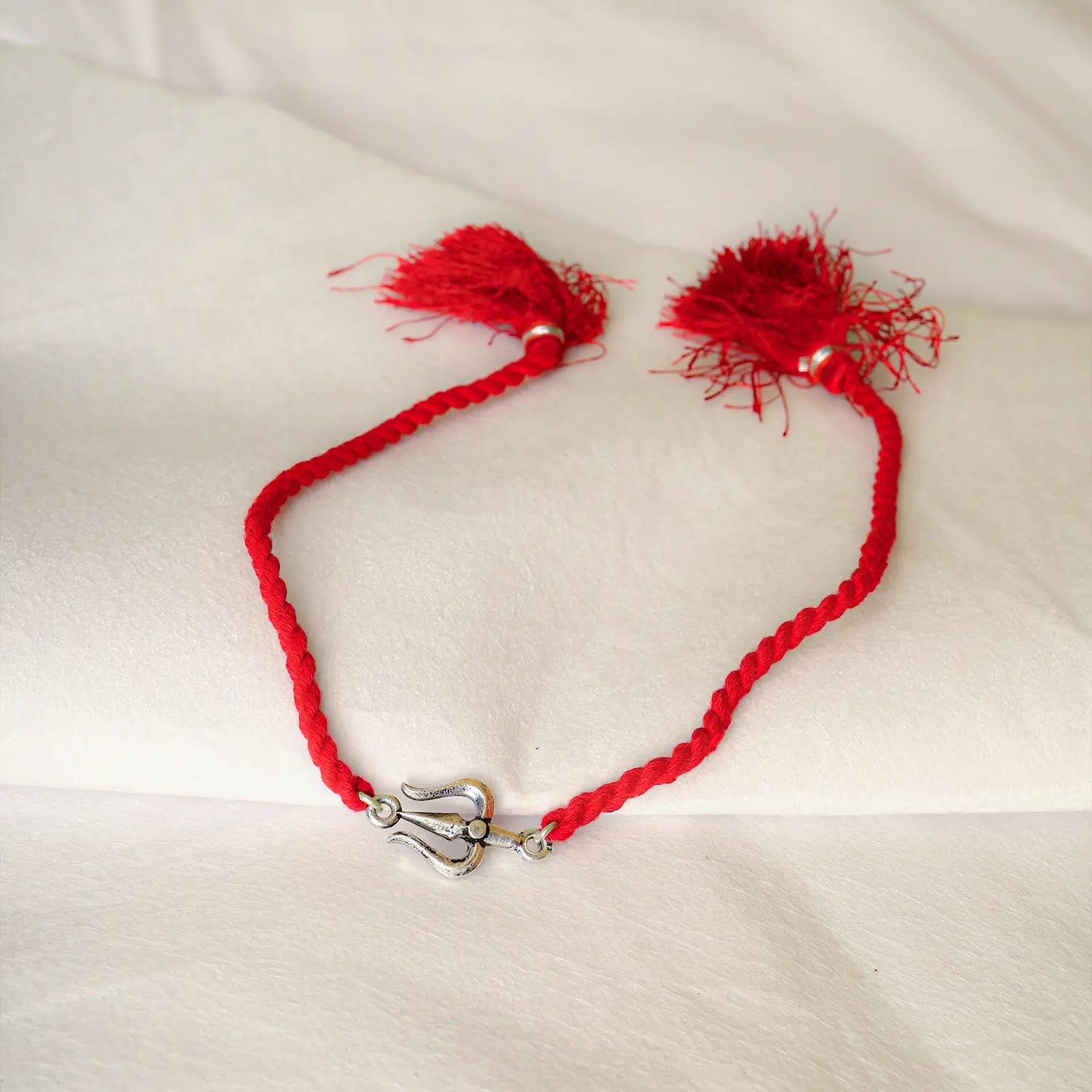 Trishul Divine Silver Rakhi - Made With Pure 925 Silver