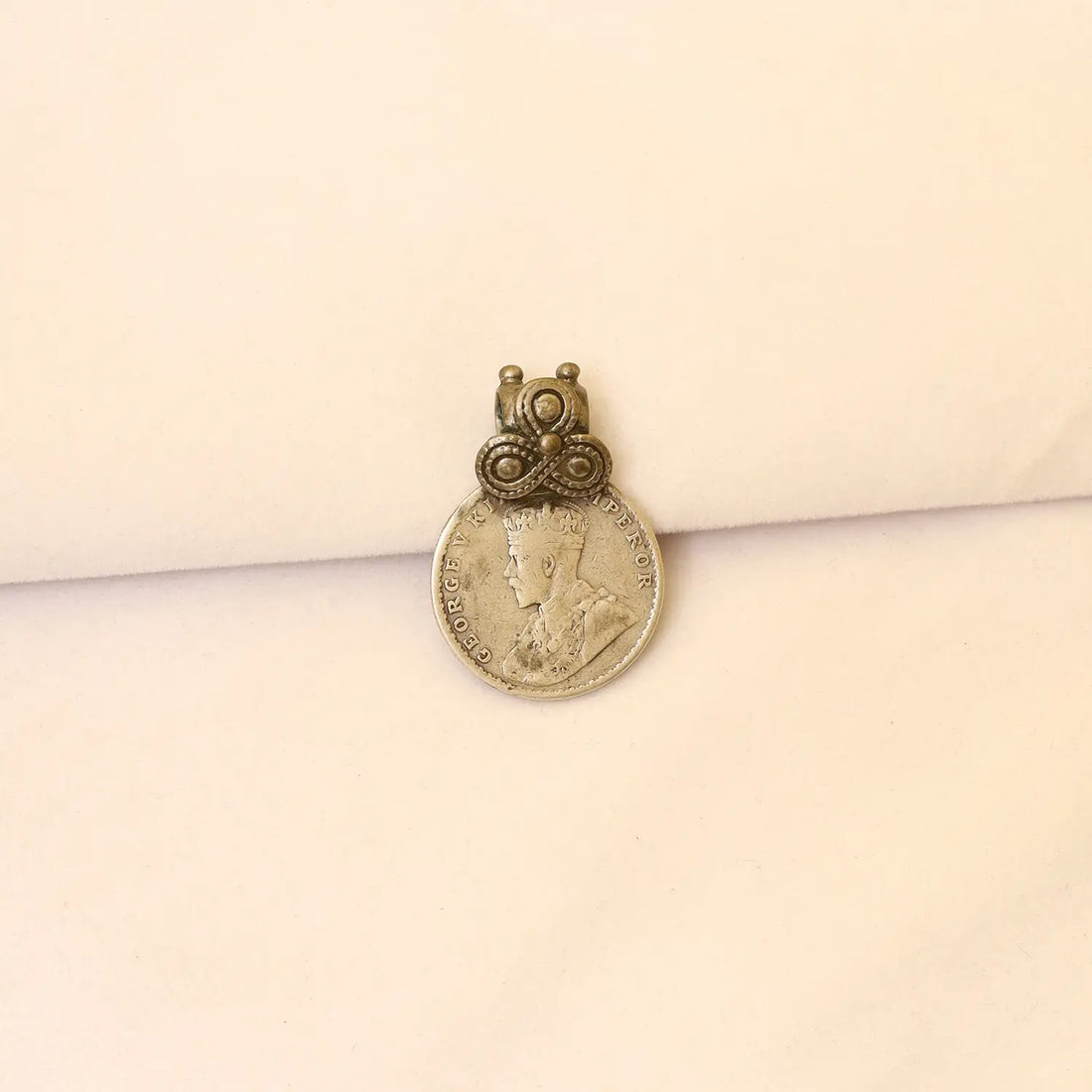 Vintage Royal Coin Pure Silver Pendant - Made With Pure 925 Silver