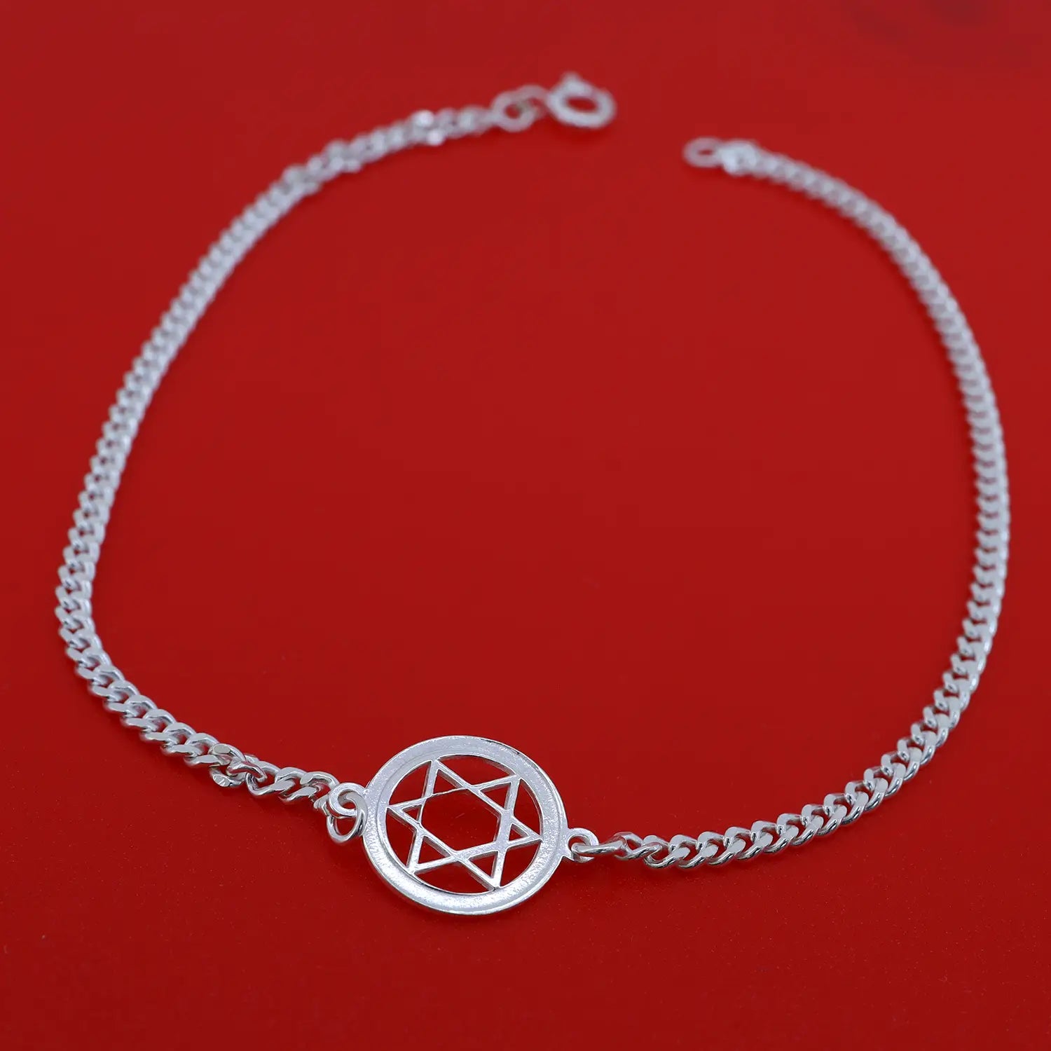 Divine Shree Yantra Silver Bracelet - Made With Pure 925 Silver