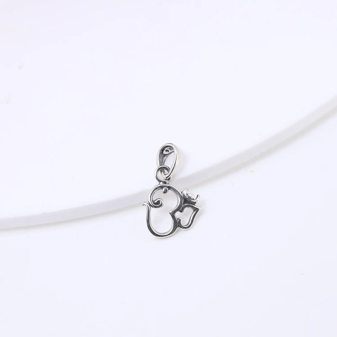 Divine Sterling Silver Om Pendant - Made With 925 Pure Silver