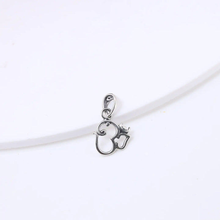 Divine Sterling Silver Om Pendant - Made With 925 Pure Silver