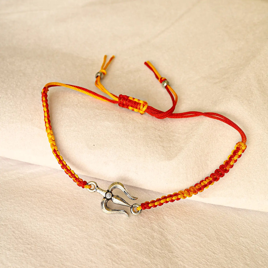 Divine Trishul Silver Rakhi - Made With Pure 925 Silver