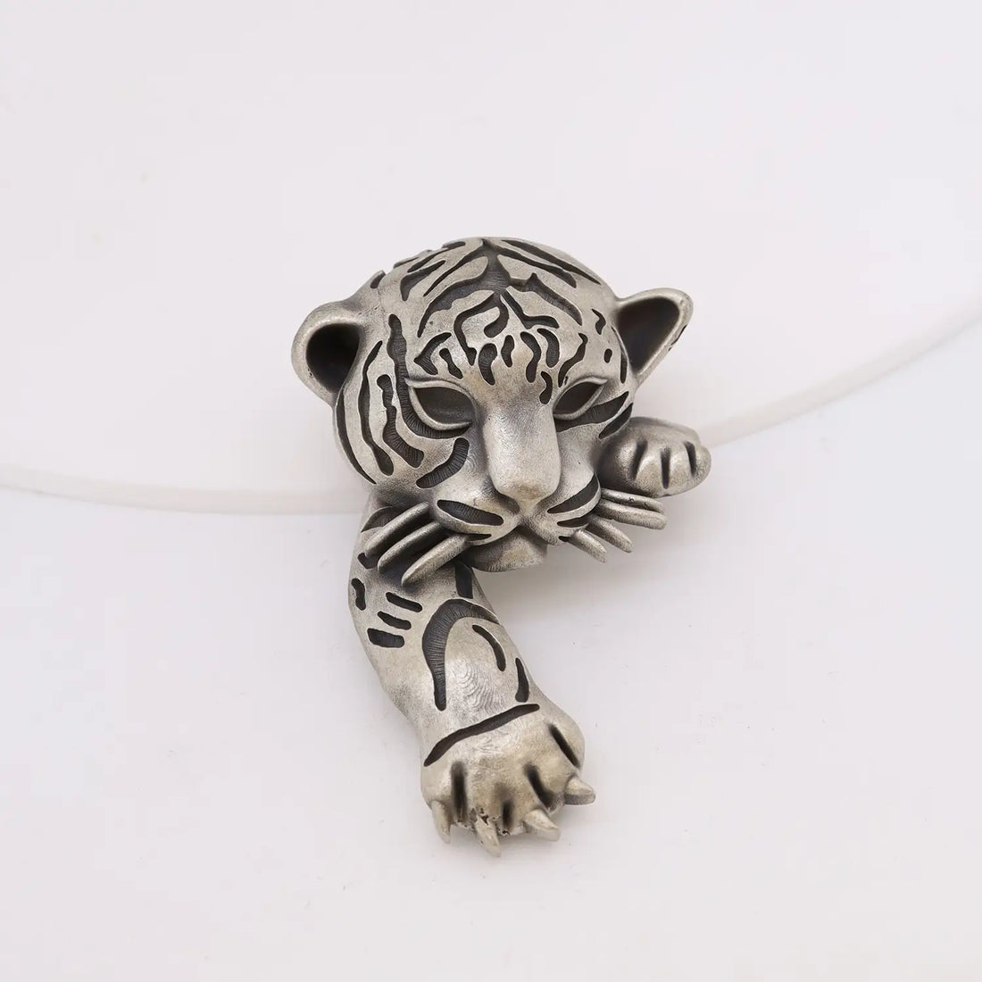 Tiger Designer Brooch - Made With Pure 925 Silver
