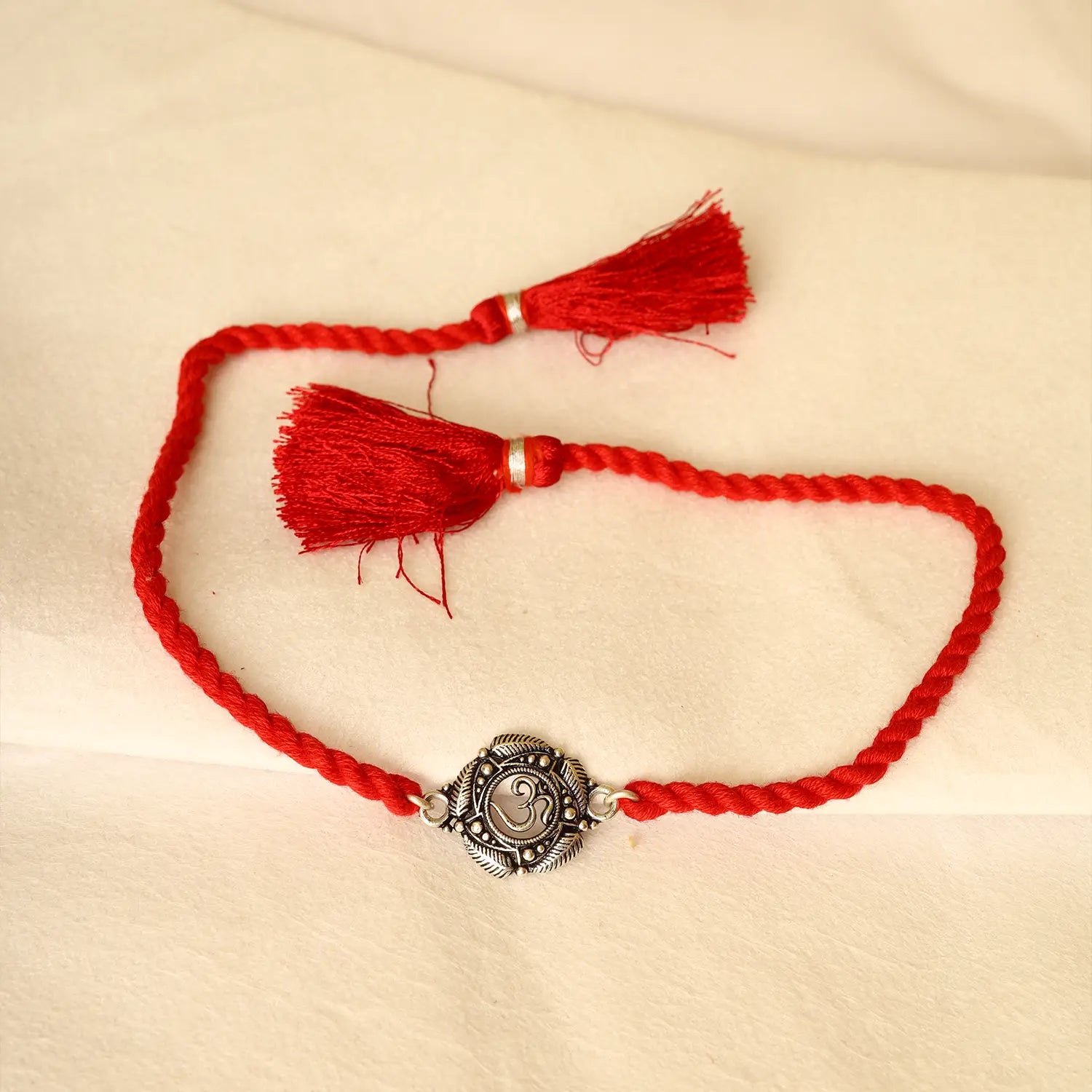 Om Divine Silver Rakhi - Made With Pure 925 Silver