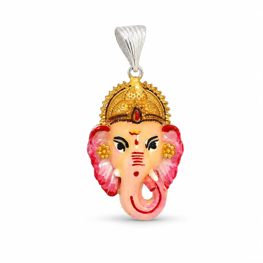 Divine Lord Ganesha Silver Pendant - Made With Pure 925 Silver