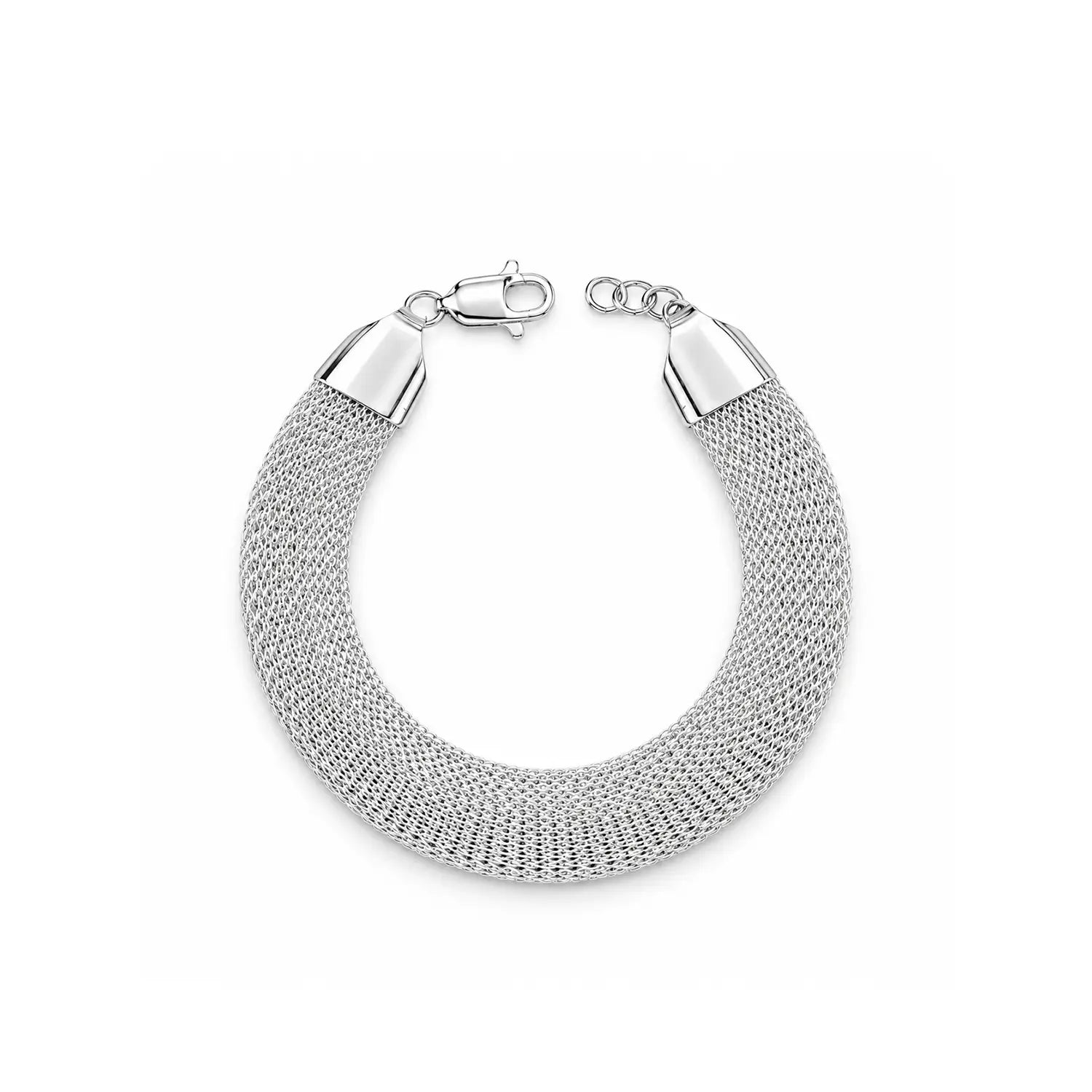 Men’s Mesh Bracelet – Premium Woven Design - Made With Pure 925 Silver