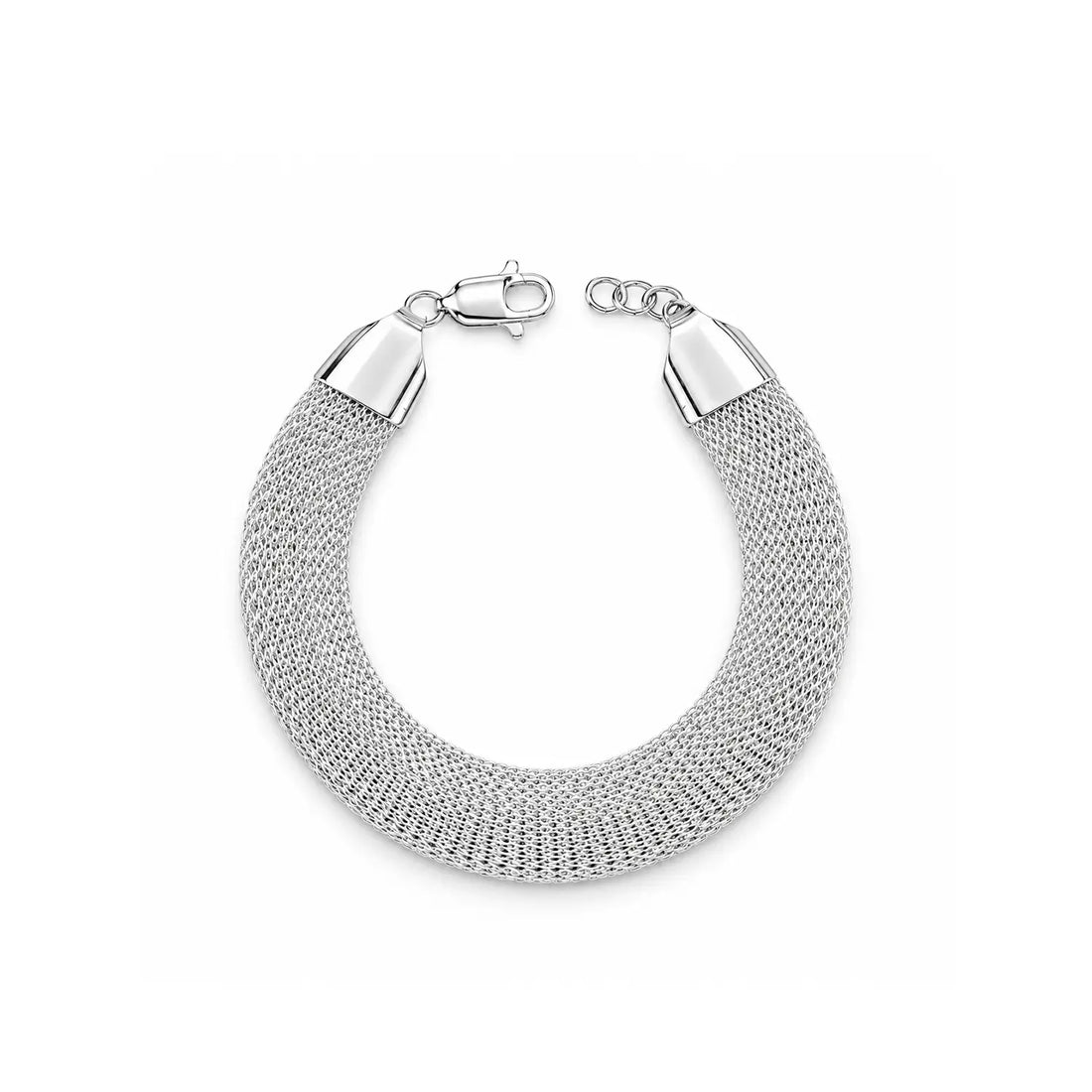 Men’s Mesh Bracelet – Premium Woven Design - Made With Pure 925 Silver