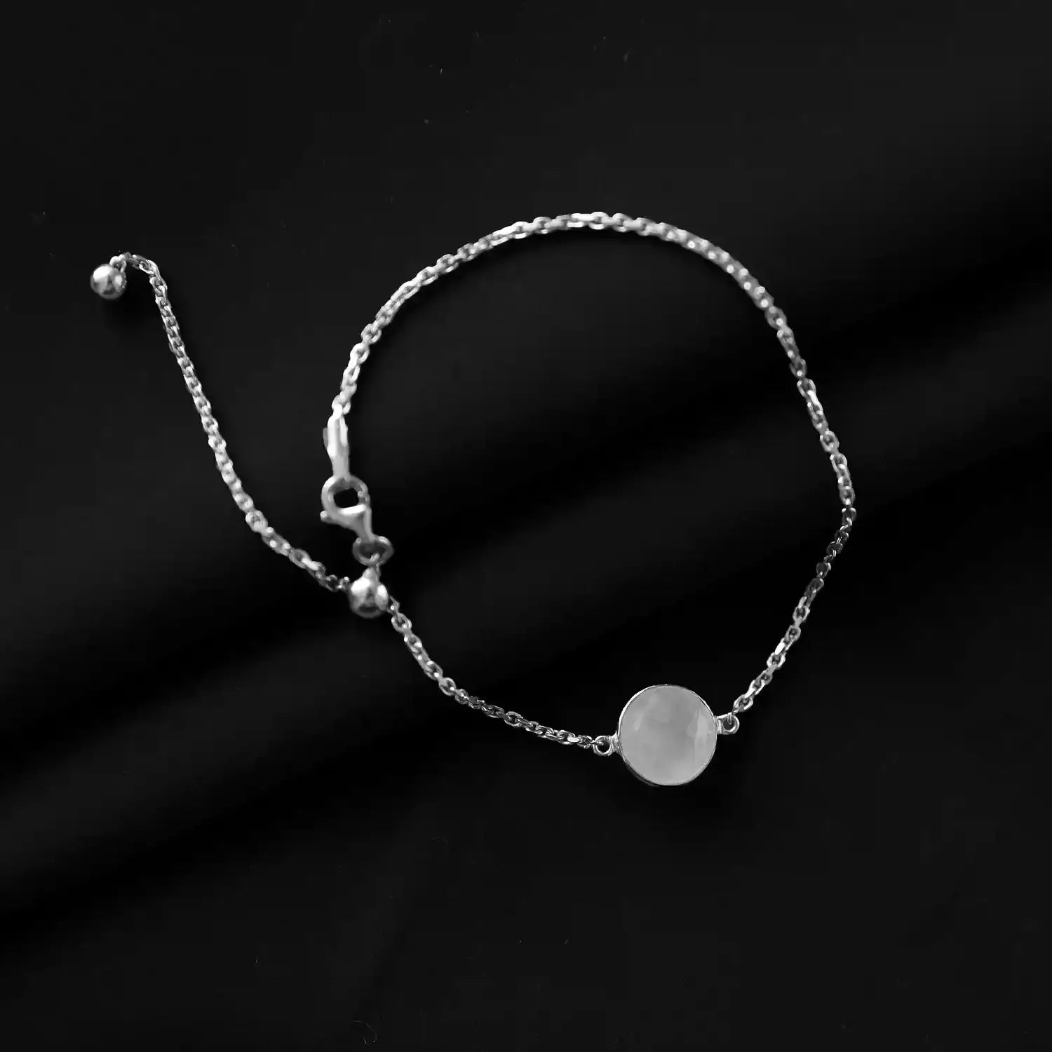 Mother of Pearl Pure Silver Bracelet- Made With Pure 925 Silver