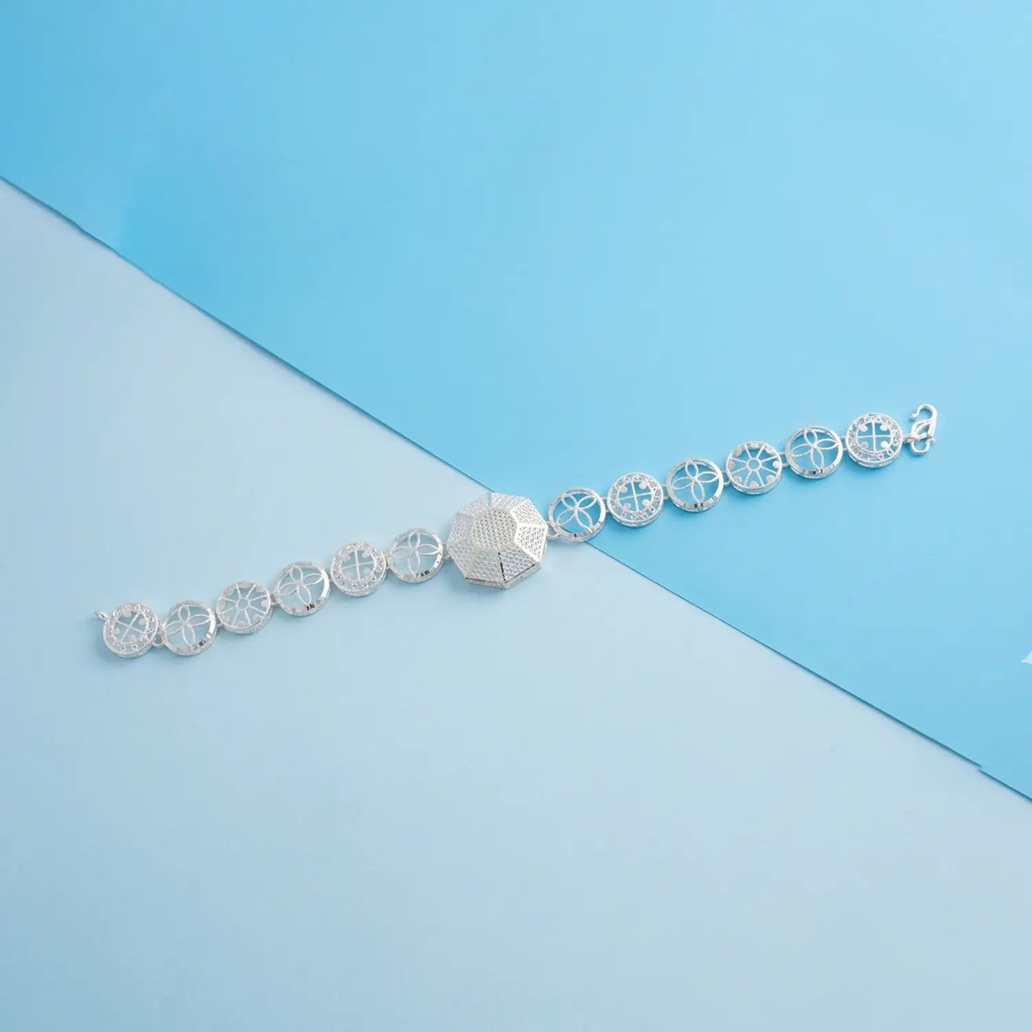 Celestia Bloom Silver Bracelet - Made With Pure 925 Silver
