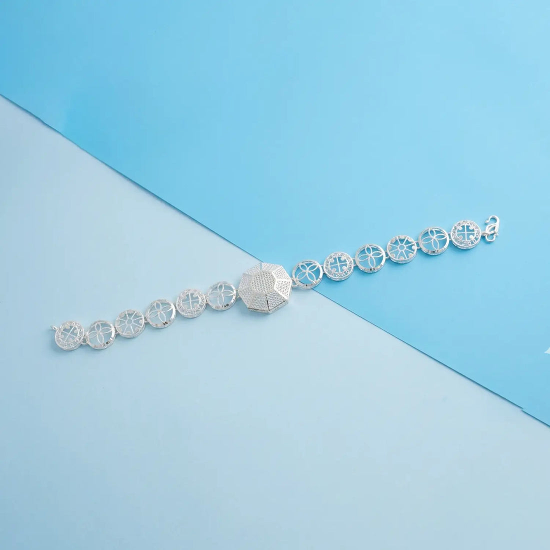 Celestia Bloom Silver Bracelet - Made With Pure 925 Silver