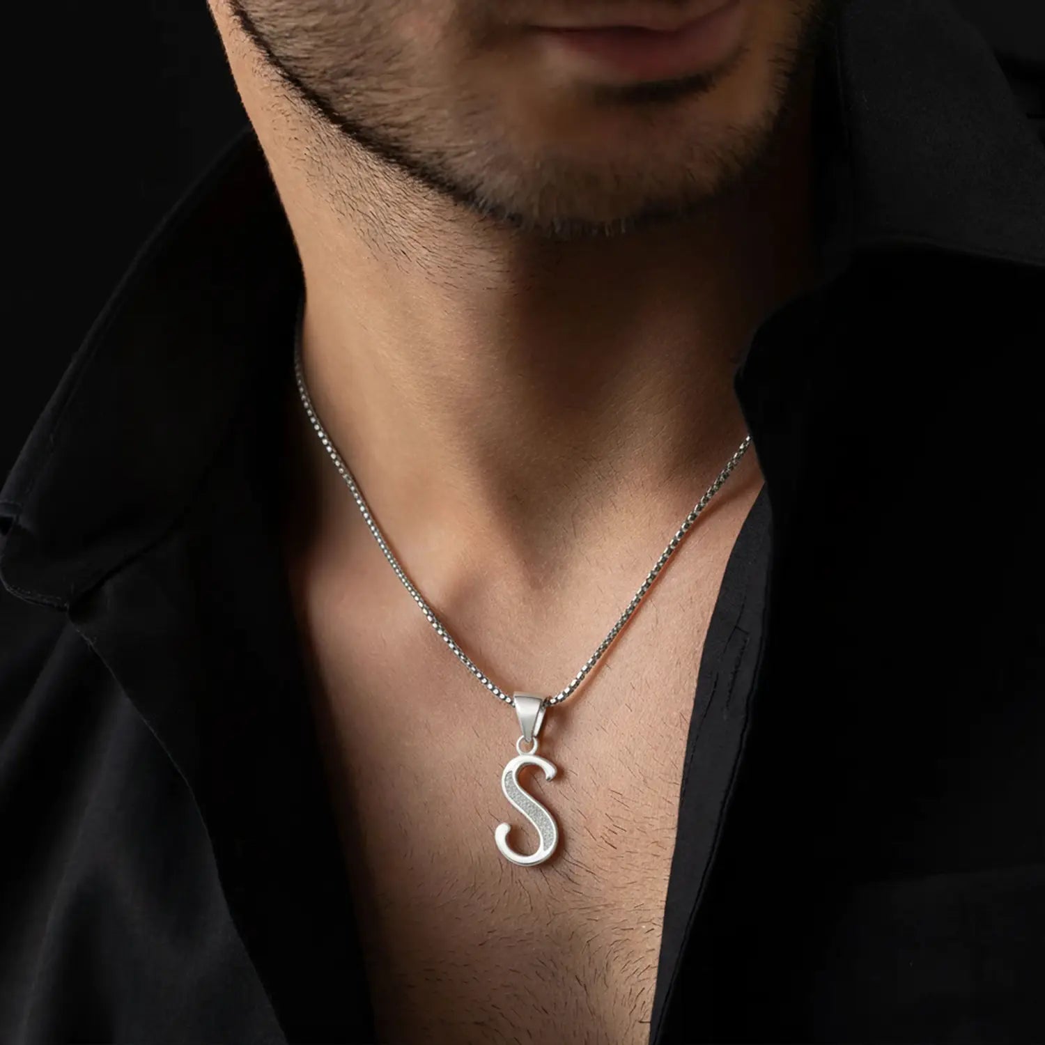 Silver Initial “S” Pendant- Made With Pure 925 Silver