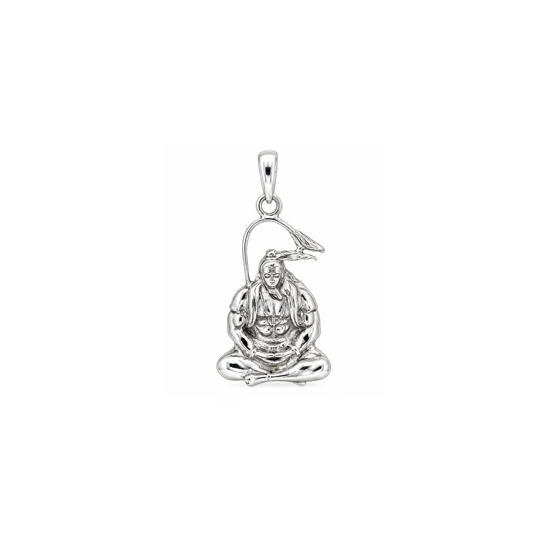 Lord Hanuman Pure Silver Pendant - Made With Pure 925 Silver
