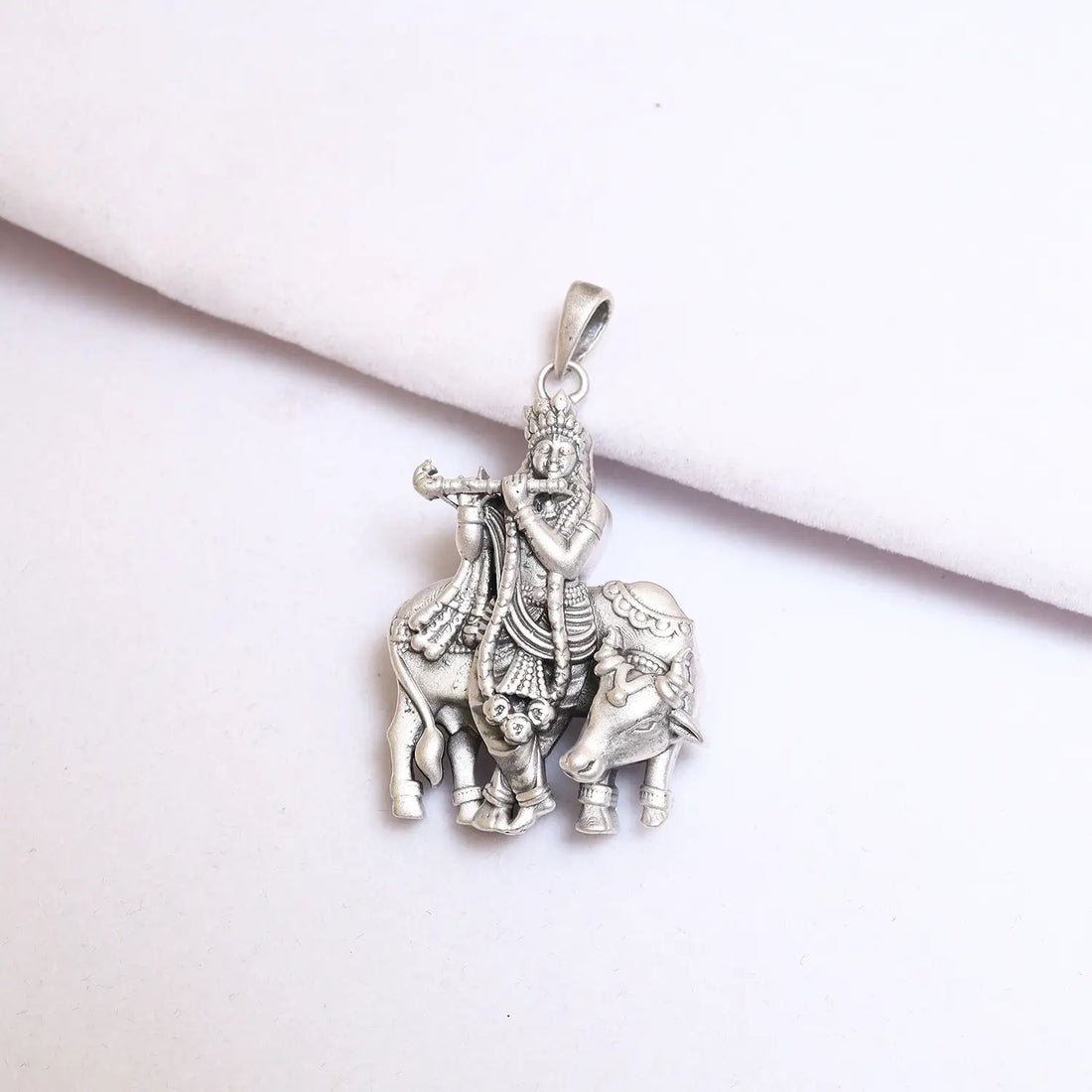 Krishna Divine Grace Silver Pendant - Made With 925 Pure Silver