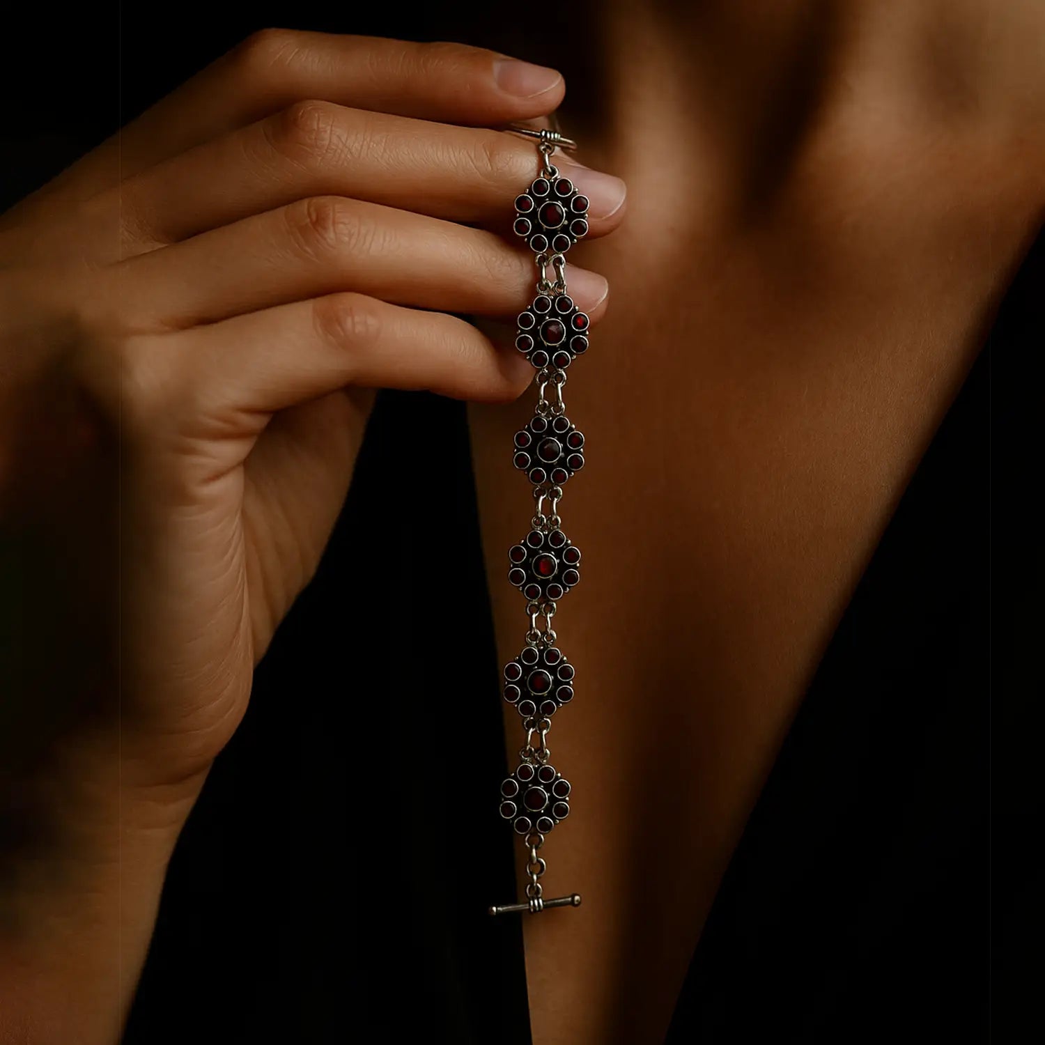 Pure Silver Pearl Bracelet – Bold Beauty - Made With Pure 925 Silver