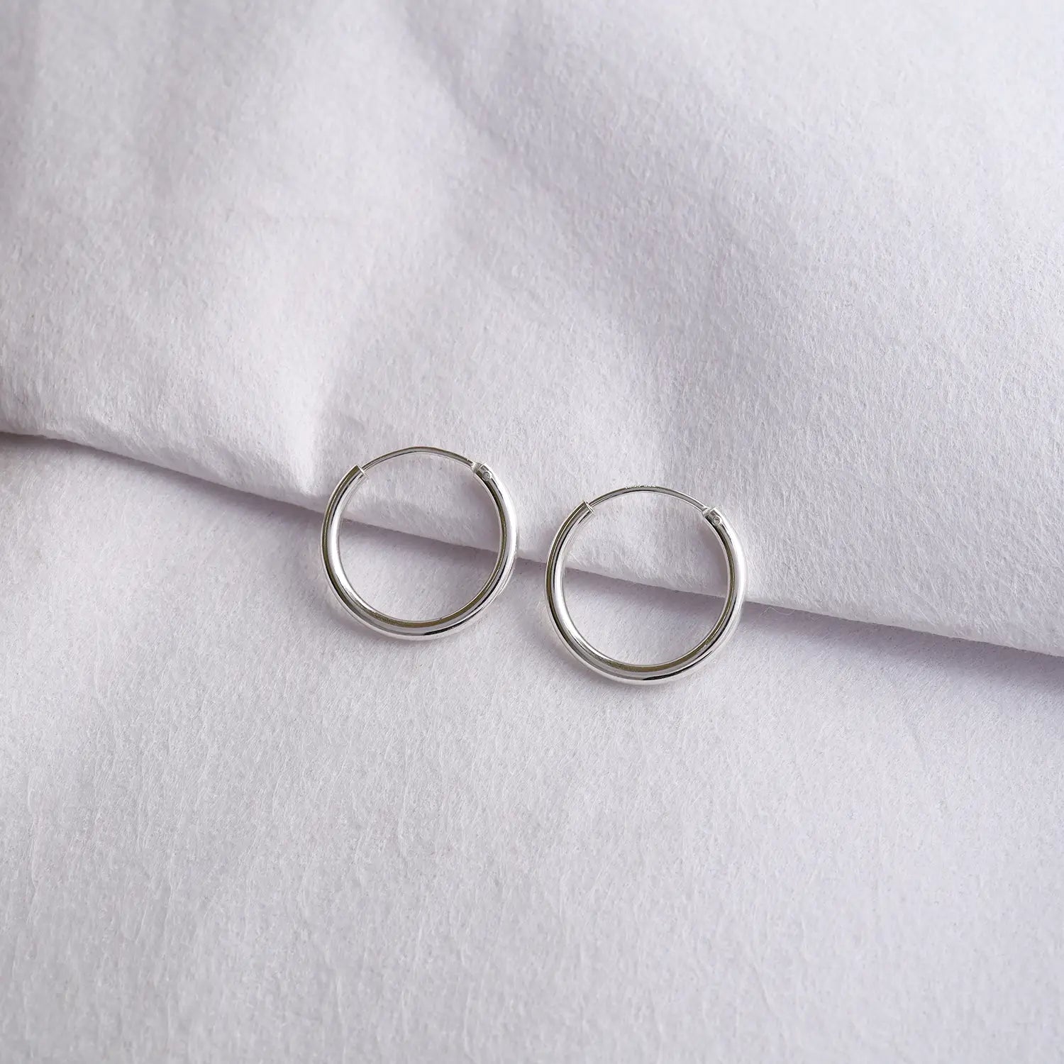 Classic Sterling Silver Hoop Earrings - Made With Pure 925 Silver