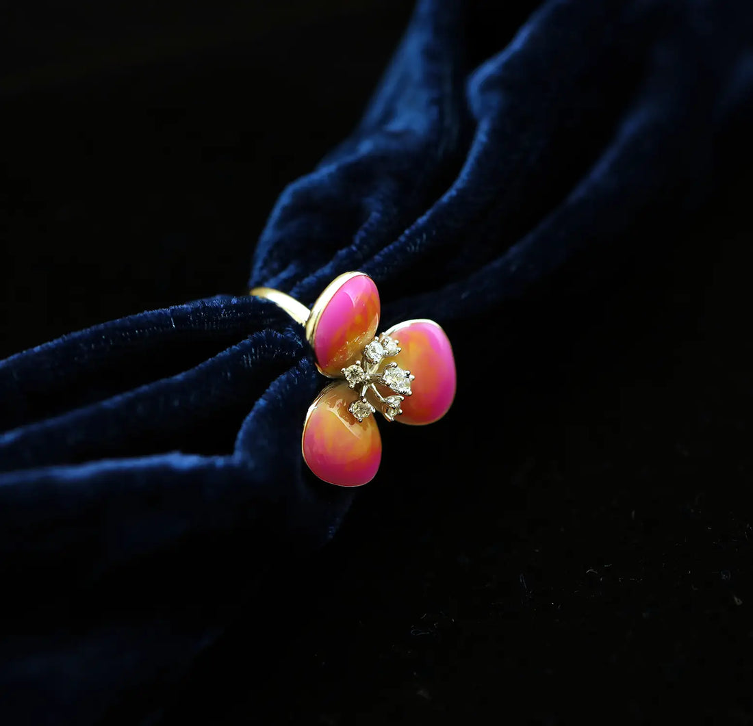 Blossom Radiance Pure Silver Ring - Made With Pure 925 Silver