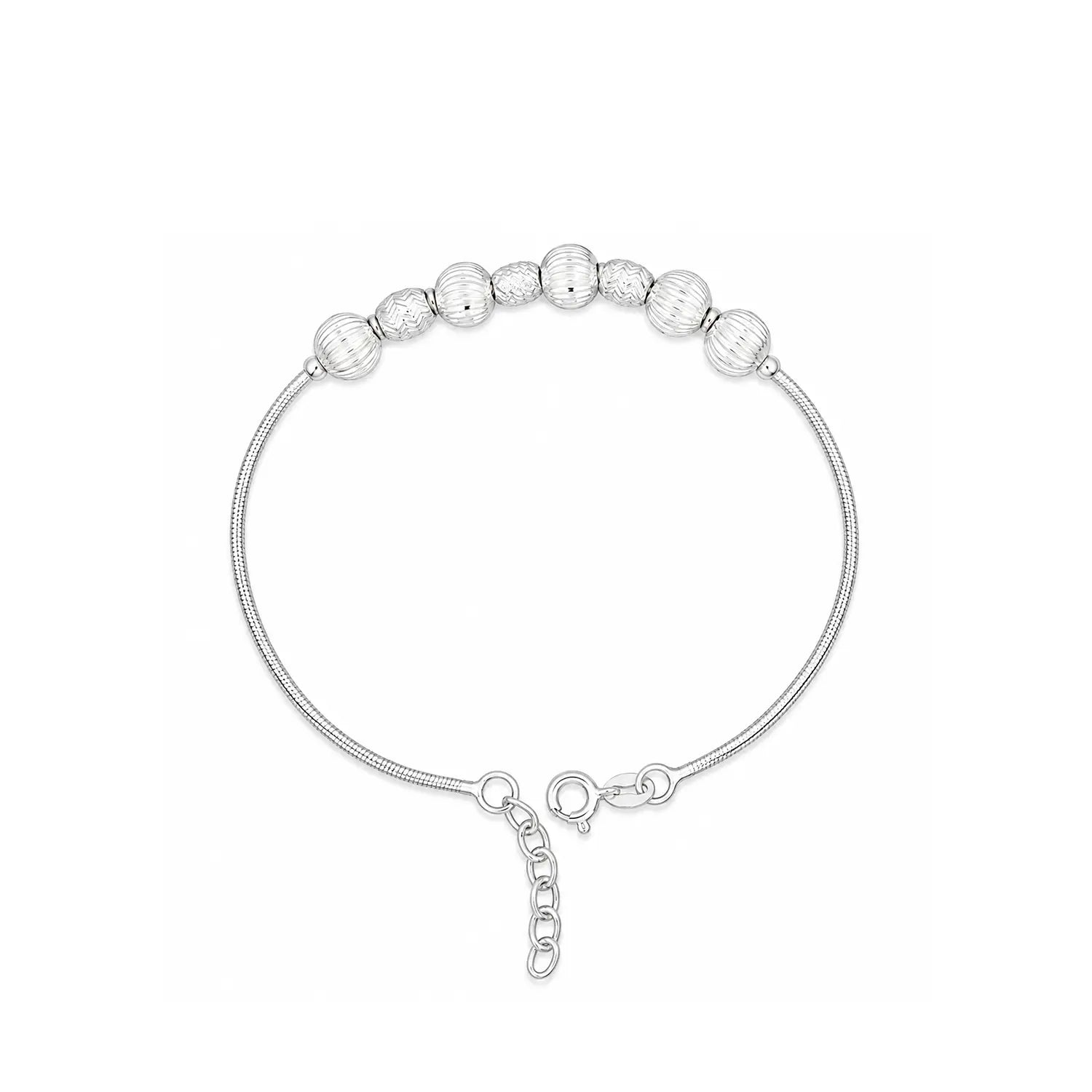 Beaded Bracelet – Classic & Timeless - Made With Pure 925 Silver