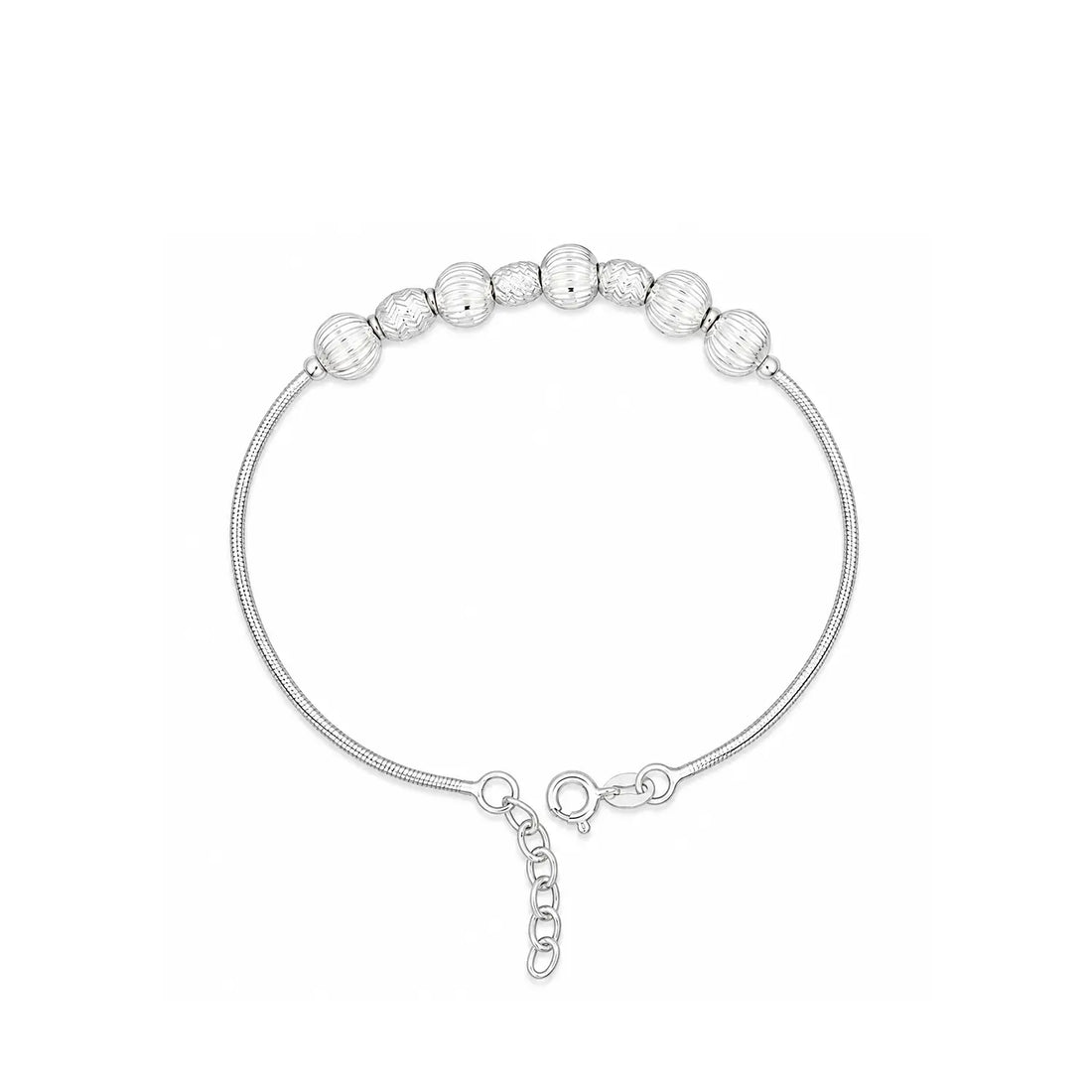 Beaded Bracelet – Classic & Timeless - Made With Pure 925 Silver