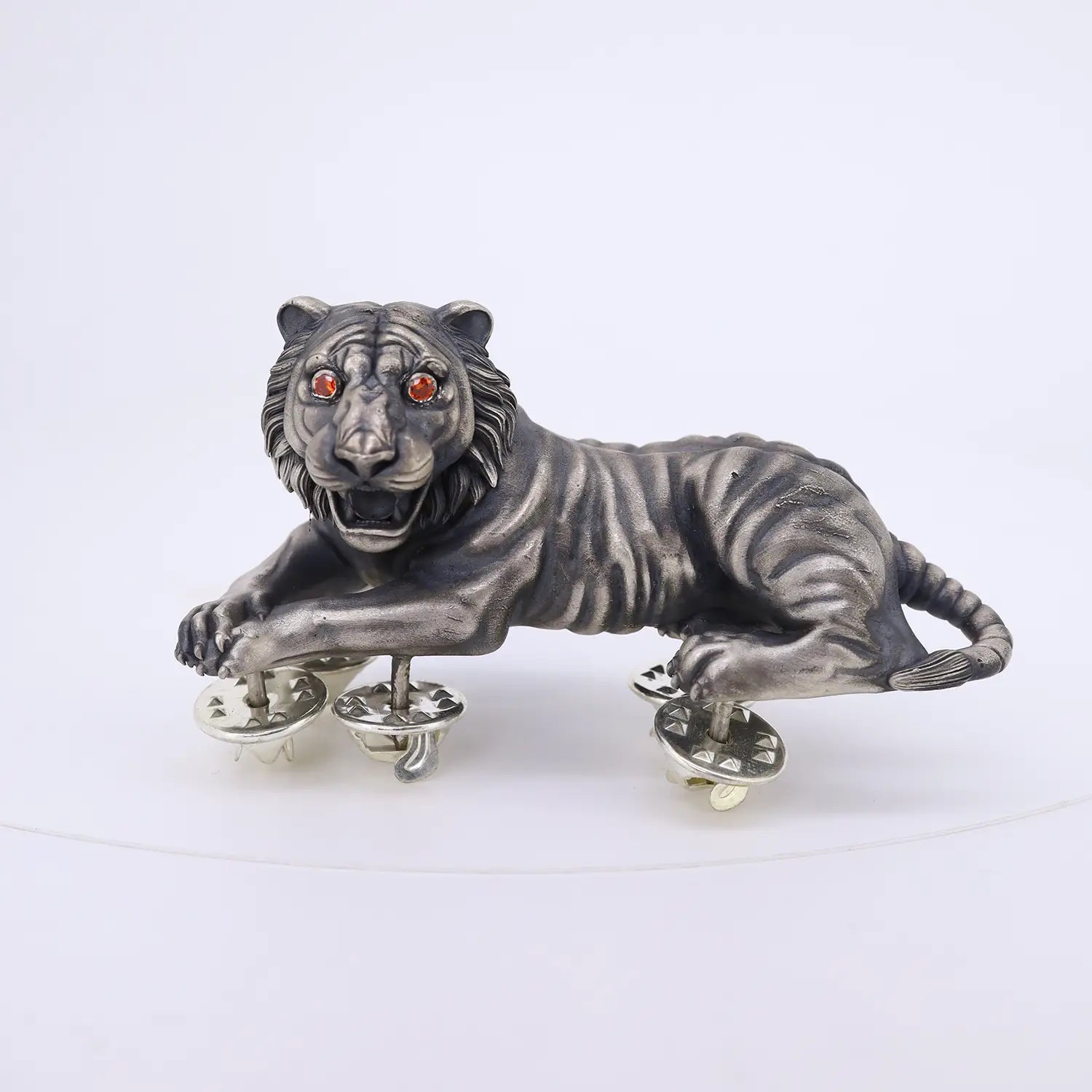 Majestic Lion Silver Brooch - Made With Pure 925 Silver