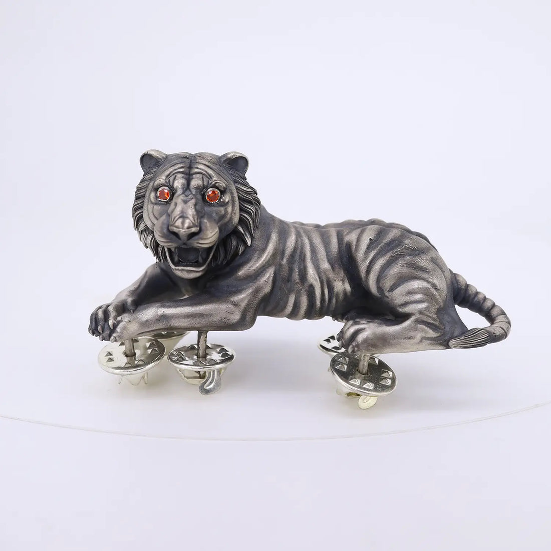 Majestic Lion Silver Brooch - Made With Pure 925 Silver