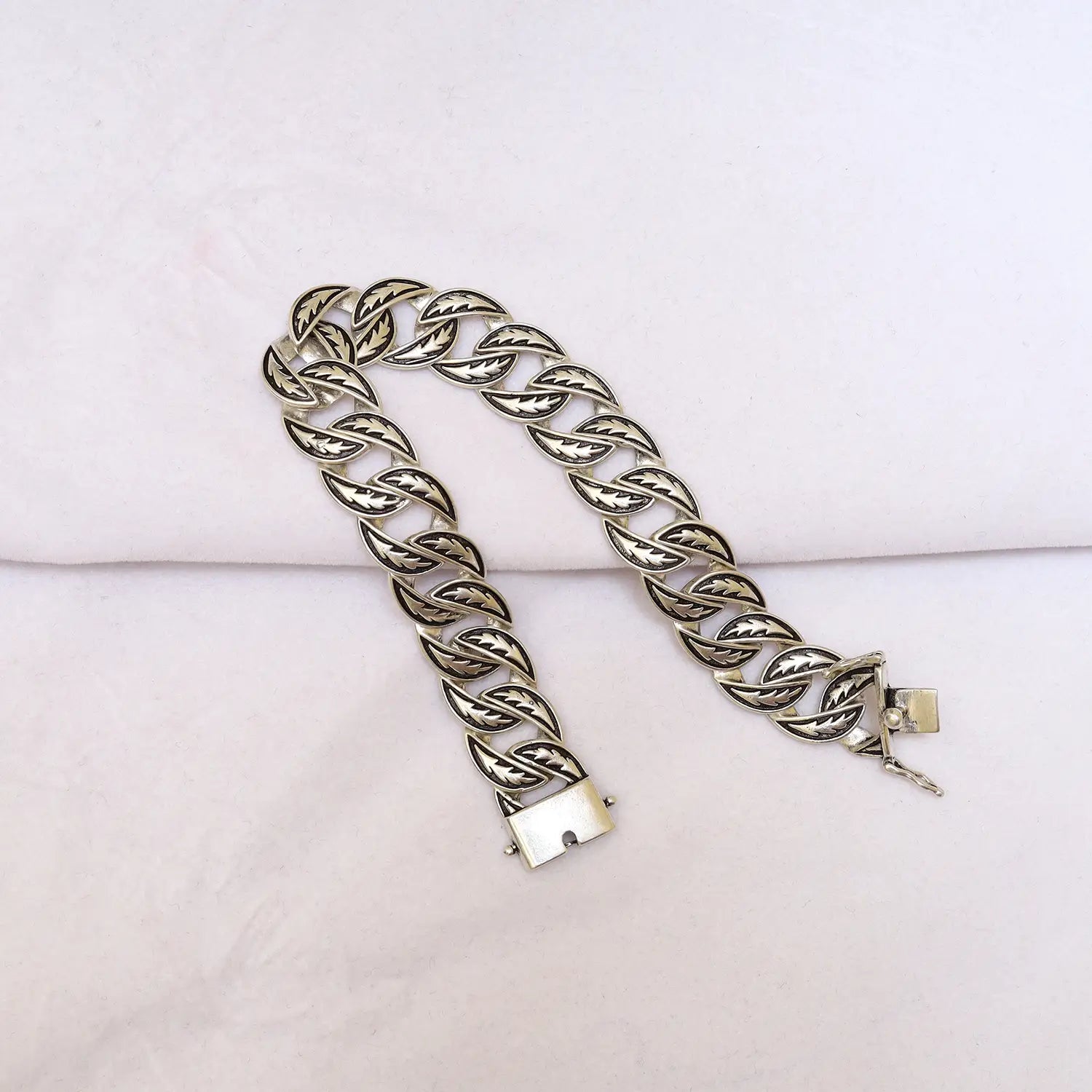 Bold Matrix Sterling Silver Bracelet for Men - Made With Pure 925 Silver