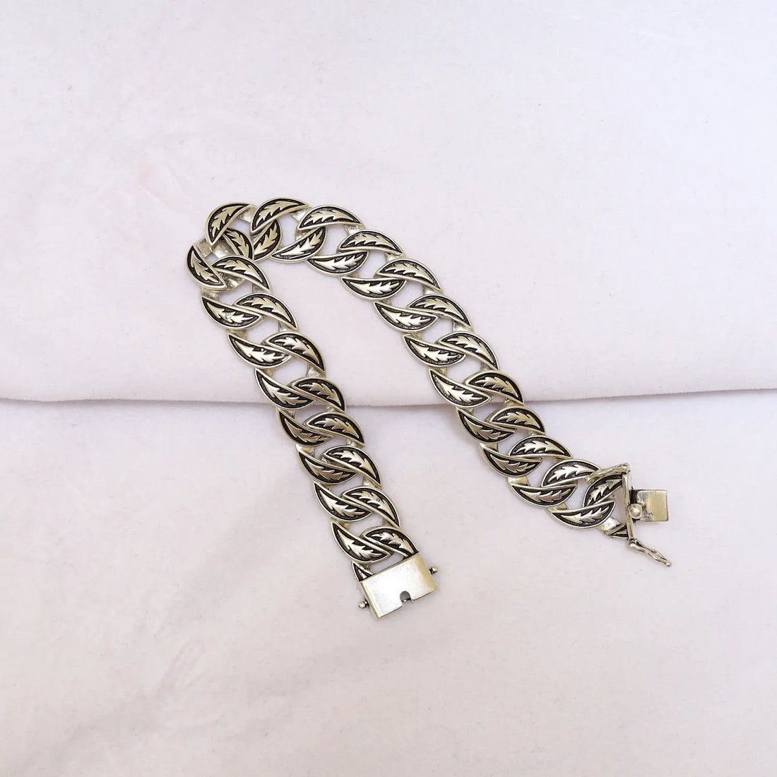 Bold Matrix Sterling Silver Bracelet for Men - Made With Pure 925 Silver