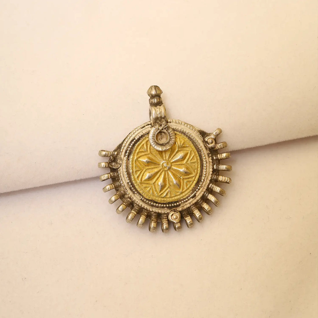 Royal Sunburst Traditional Pure Silver Pendant - Made With Pure 925 Silver