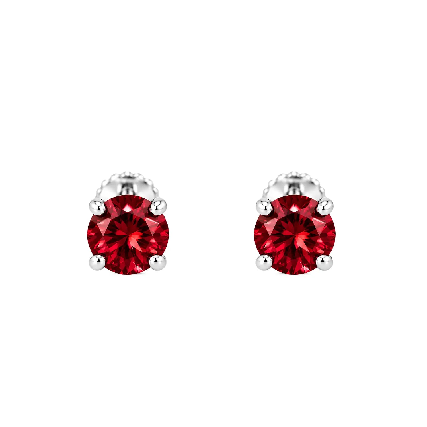 Royal Blue Solitaire Sterling Silver Stud Earrings - Made With Pure 925 Silver