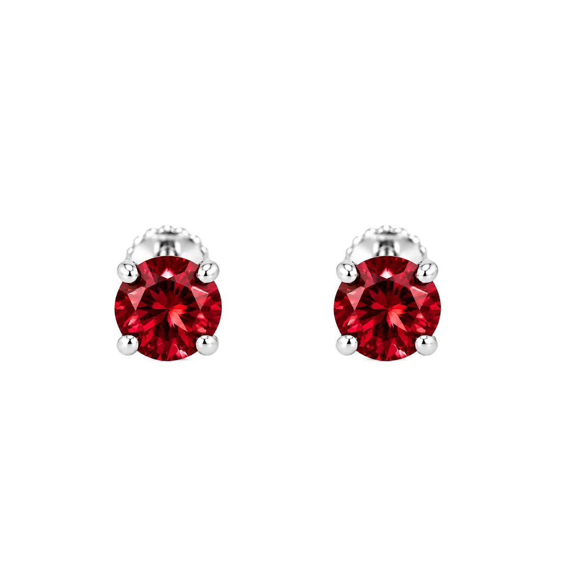 Royal Blue Solitaire Sterling Silver Stud Earrings - Made With Pure 925 Silver
